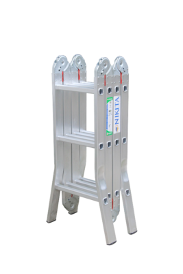Thang nhôm gấp 4 khúc 3 bậc chữ A NIKITA 43A