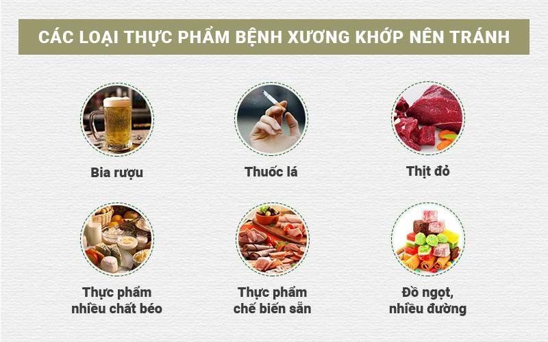 Người bệnh xương khớp nên tránh
