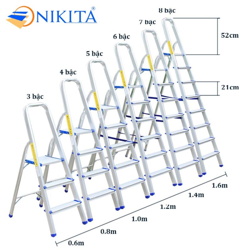 Các dòng thang ghế AL03 - AL08 Nikita